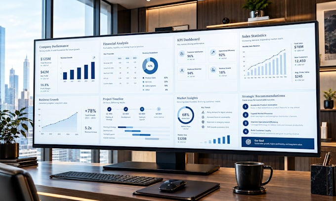 design a professional corporate business presentation