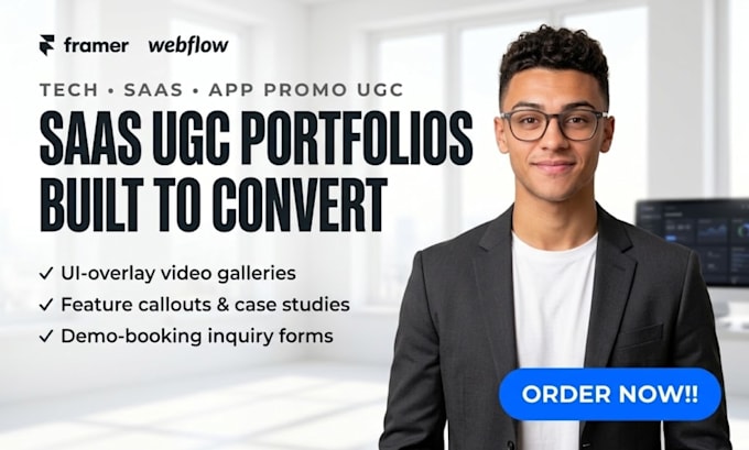 build a high converting tech and saas ugc portfolio