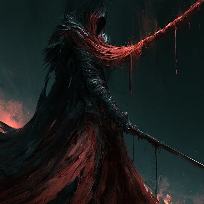 draw dark art and monsters