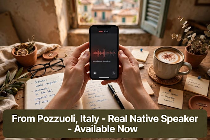 record natural italian voice for ai training and datasets