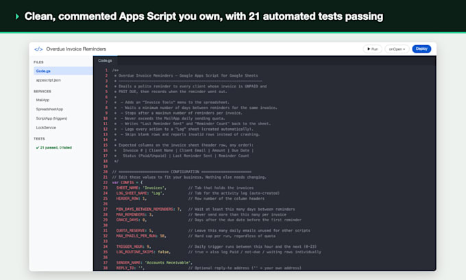 automate google sheets with apps script and formulas