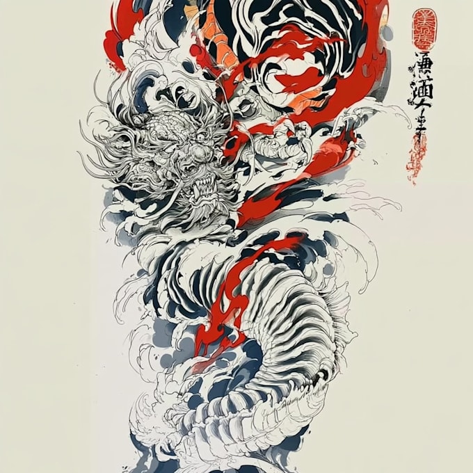 create unique japanese tattoo design