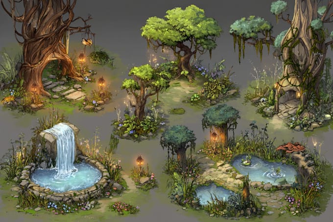design amazing fantasy landscape