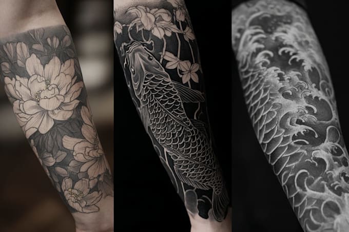 create unique japanese tattoo design