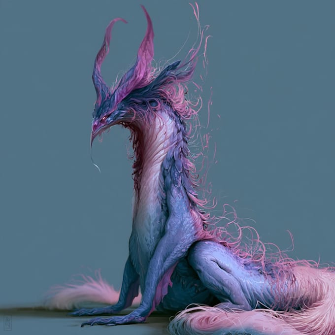 create unique creature monster design and character design