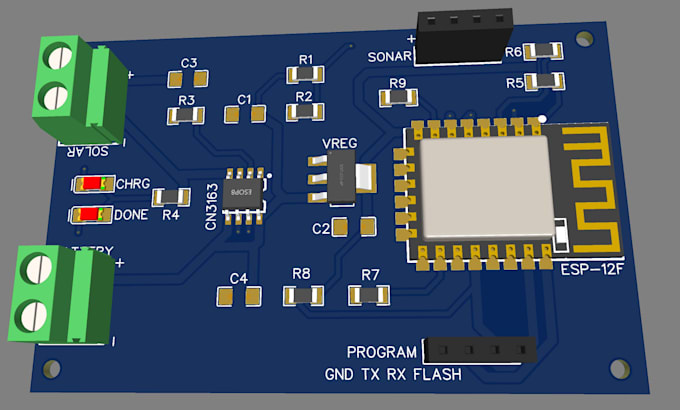 design a custom esp32 s3 iot pcb in kicad with gerber files