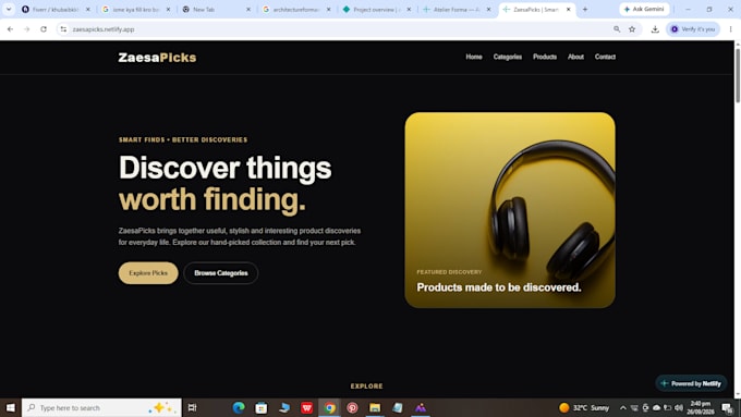 develop a premium minimalist architecture portfolio website