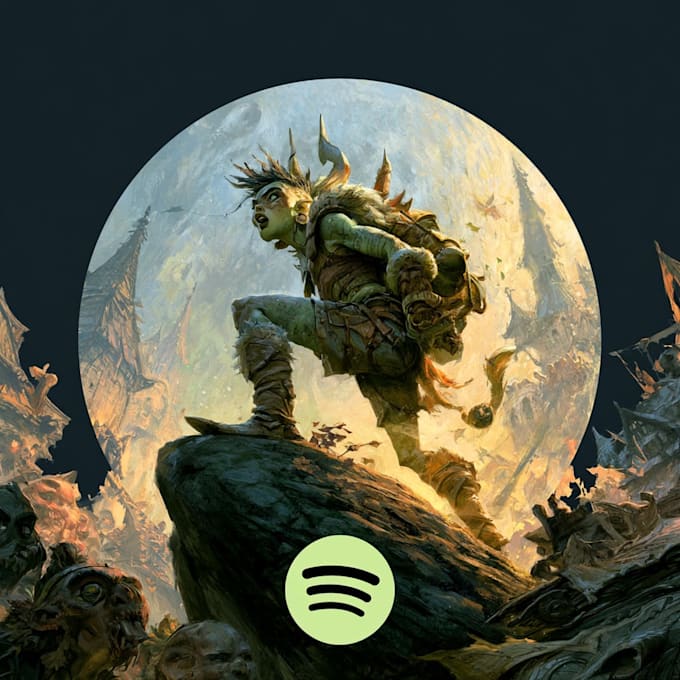 create fantasy album cover art for spotify and streaming