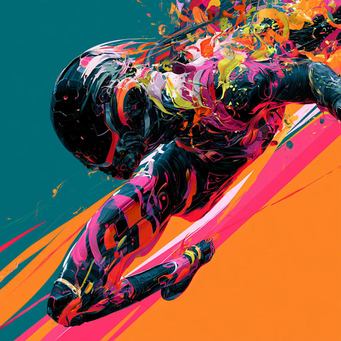 a sci fi character illustration or sci fi character