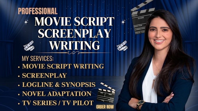 write movie script screenplay script writing feature film screenwriting tv pilot
