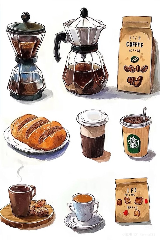 illustrate anything in watercolor style
