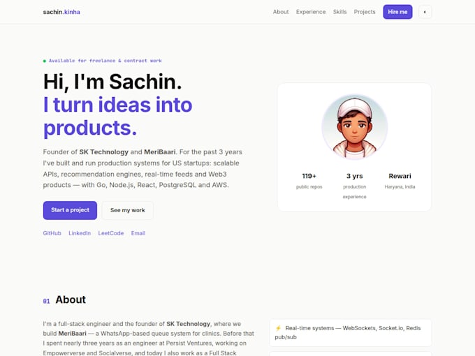 build a scalable backend API with node js or golang