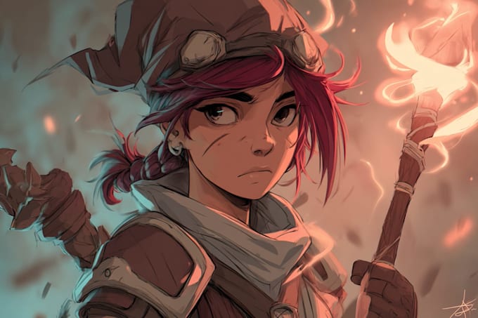 draw a cute anime character illustration