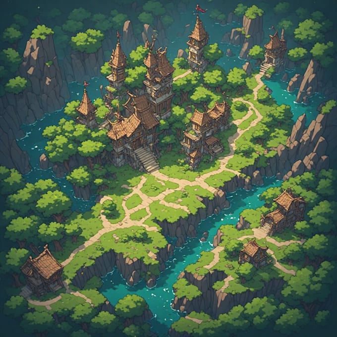 draw a custom map for fantasy, scifi, book or boardgame
