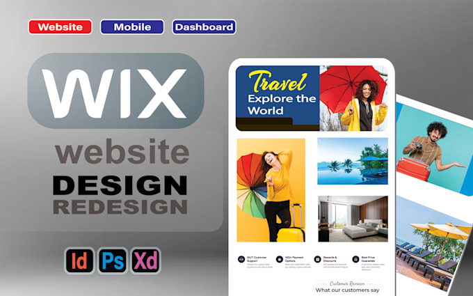 design or redesign responsive wix website