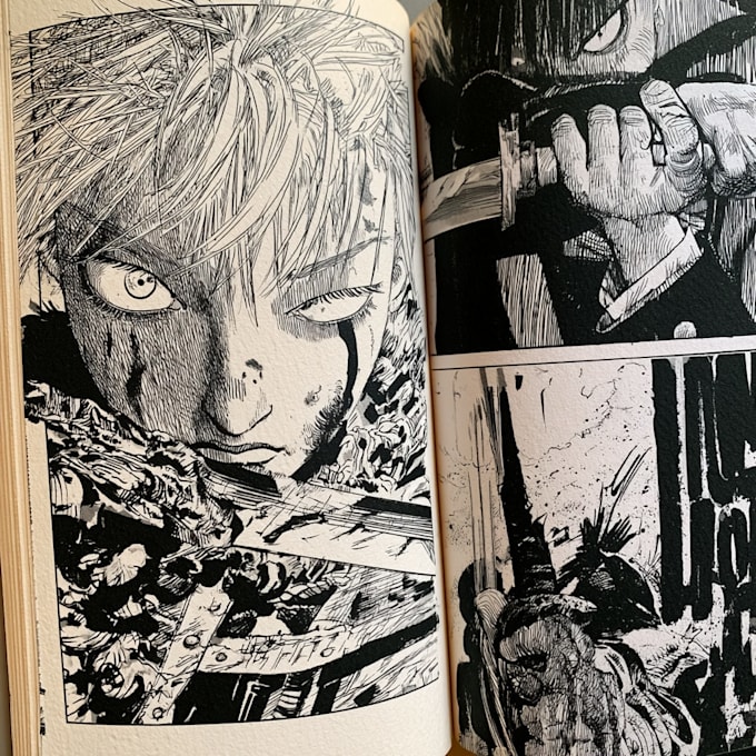 draw a unique comic book page or manga page