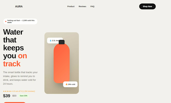 build a responsive landing page