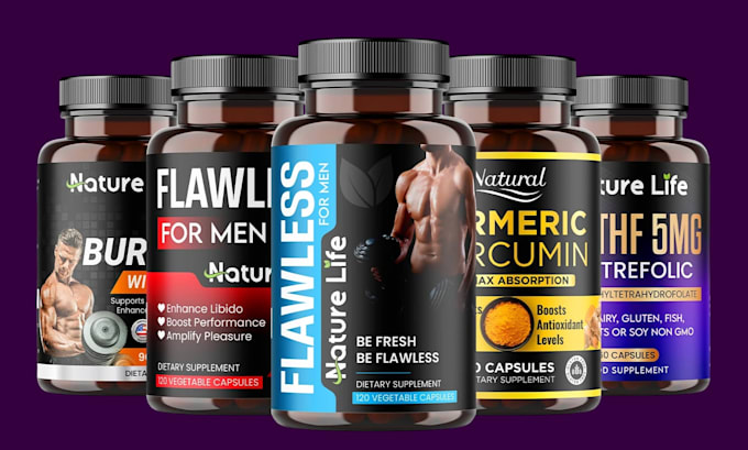 do custom premium product label and packaging label design