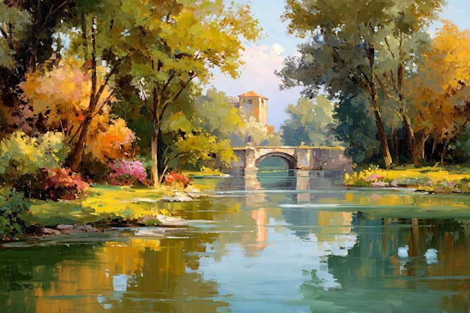 landscape oil painting art