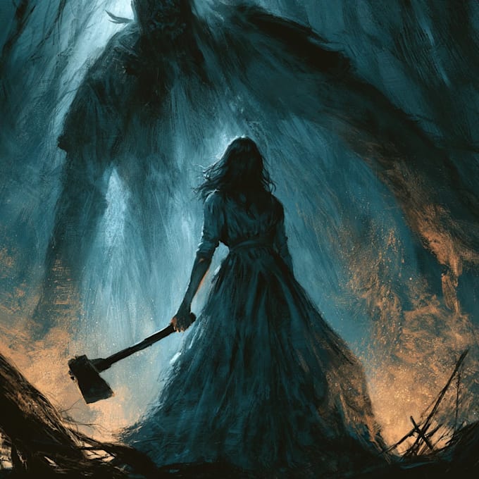 create a vintage horror comics artwork