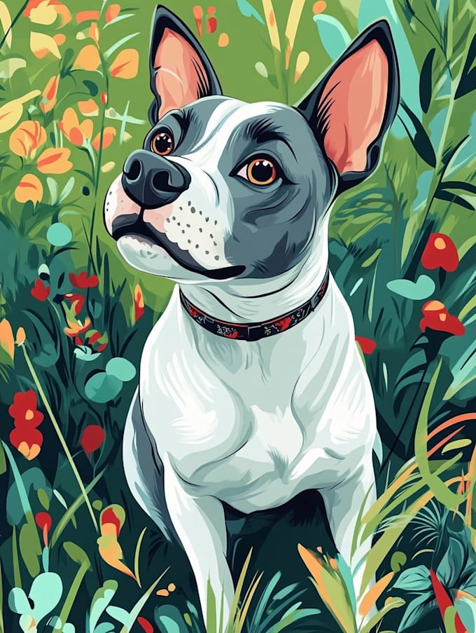 draw disney pet portrait illustration