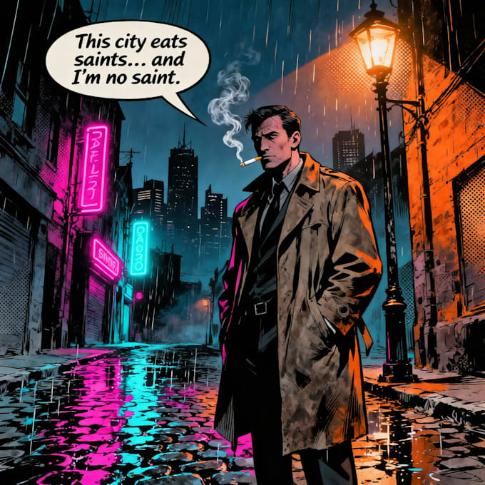 comic book, comic illustration, comic graphic novel