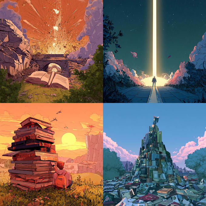 create a cartoon book or magazine cover