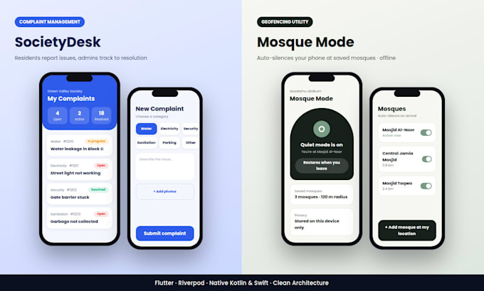 develop flutter app with supabase backend for android and ios