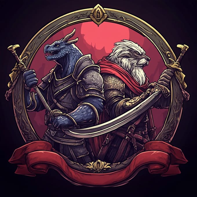 make a fantasy game logo
