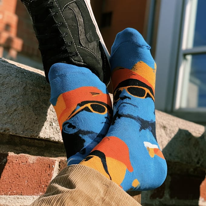 design custom and unique socks design
