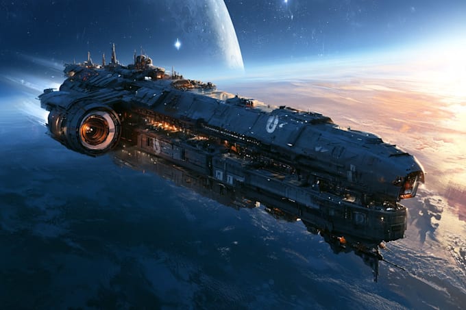 make sci fi spaceship design