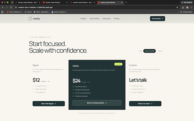 design a saas advanced web for you