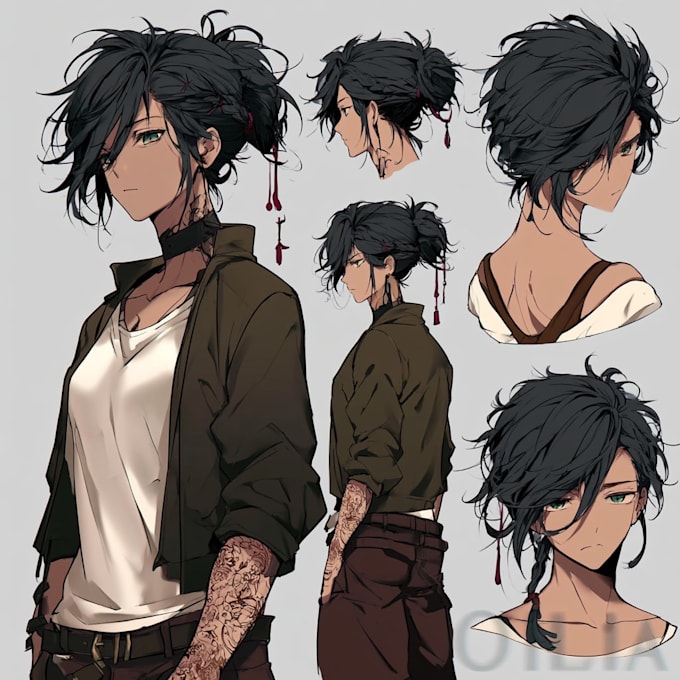 draw professional anime sheet