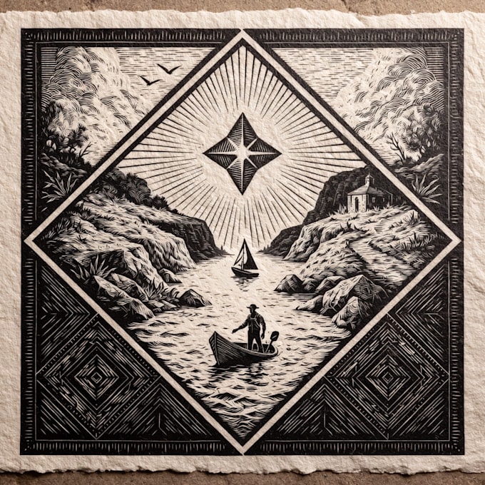 create amazing illustrations in linocut style