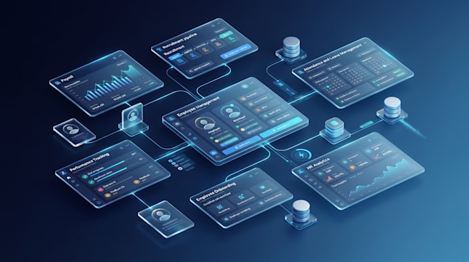 build hrm software for employee payroll and recruitment management