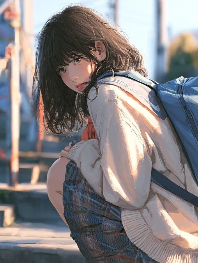 anime character art illustration