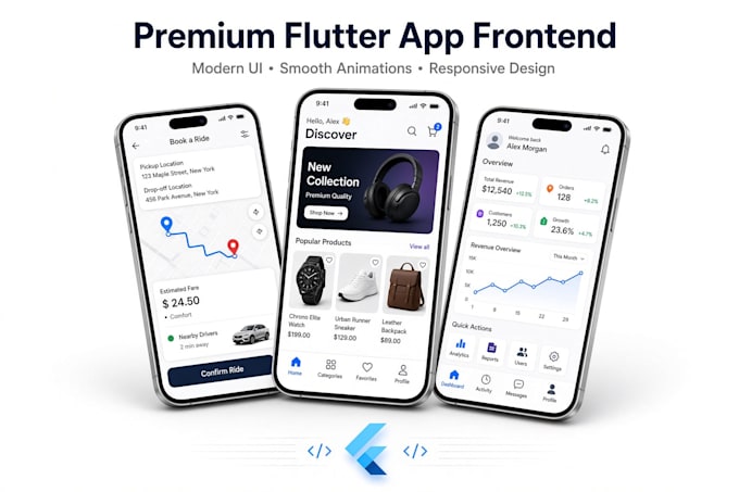 design and develop  modern cross platform  app frontend
