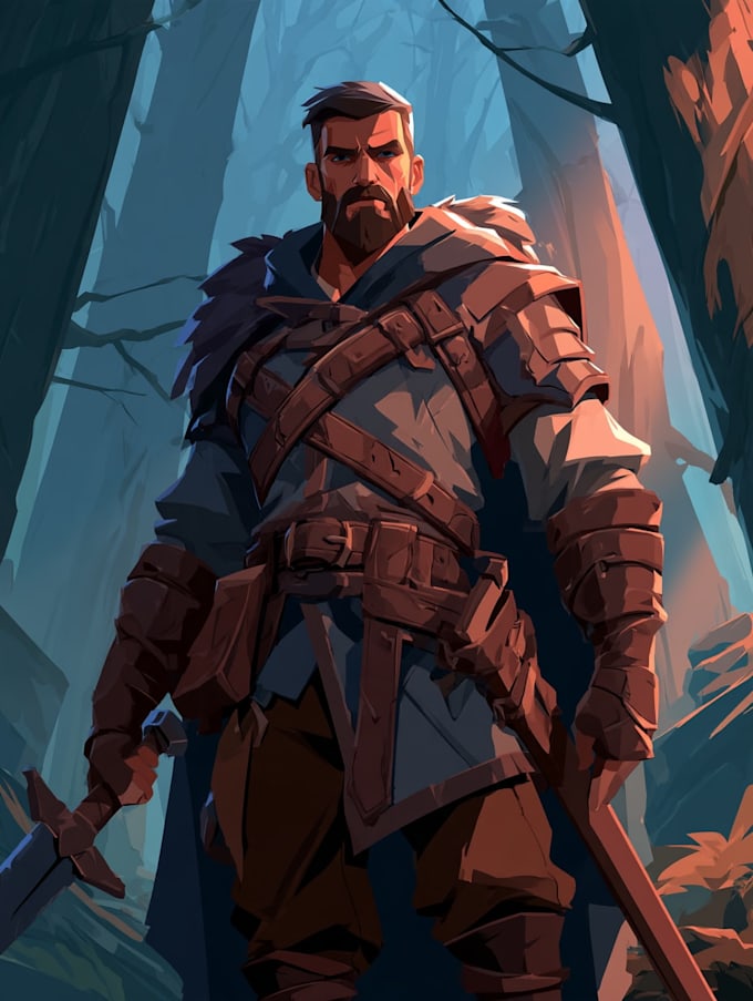draw 2d game character or 2d game character