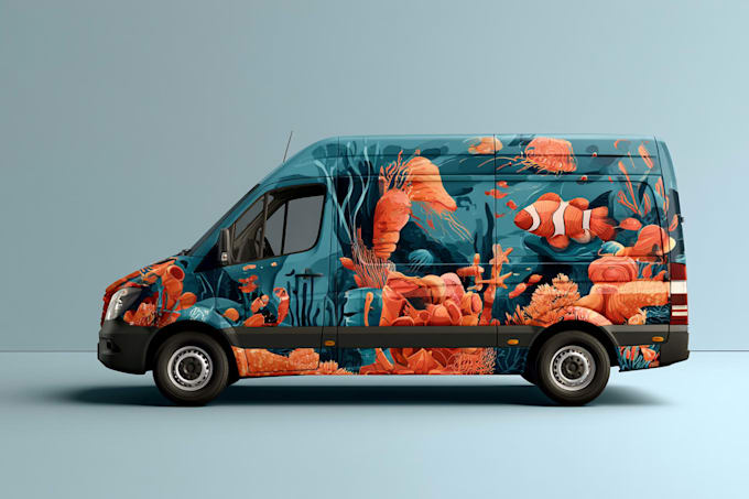 create a professional vehicle wrap and car graphics design