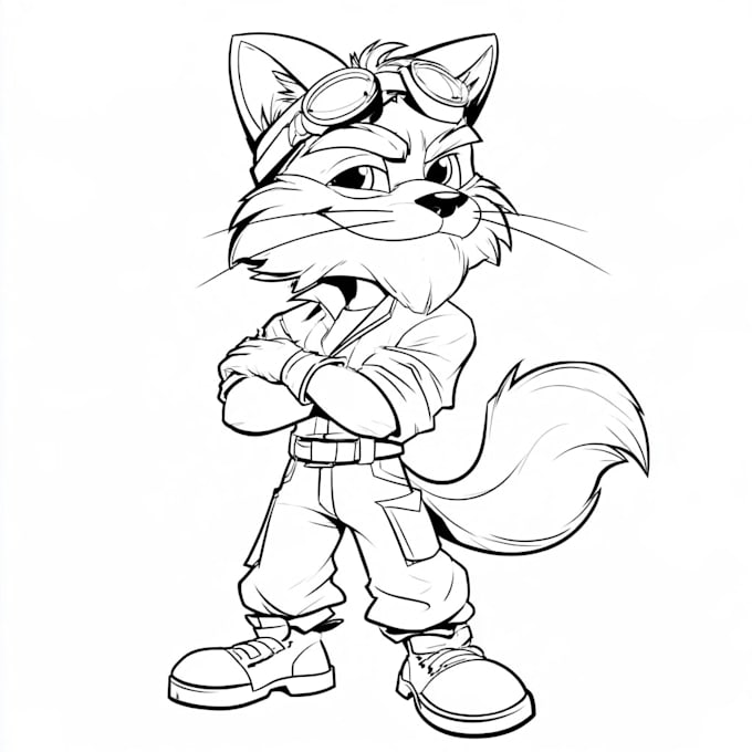 do 2d character desain and cartoon art