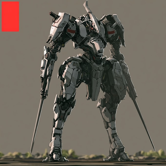 design sci fi mecha and robot concept art