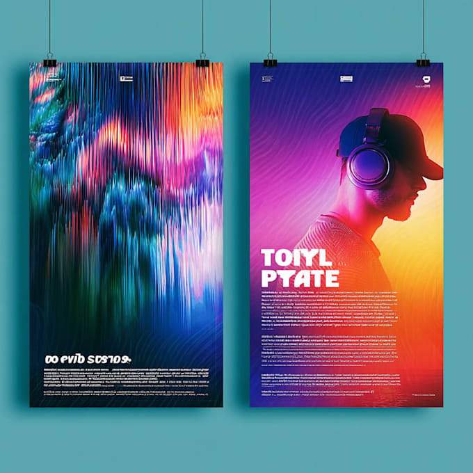 design event posters and business poster designs