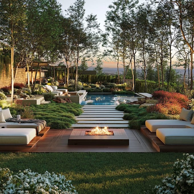 create professional landscape design, 2d layout