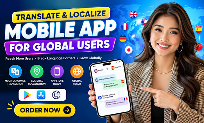 translate and localize mobile app content, game localization for global users