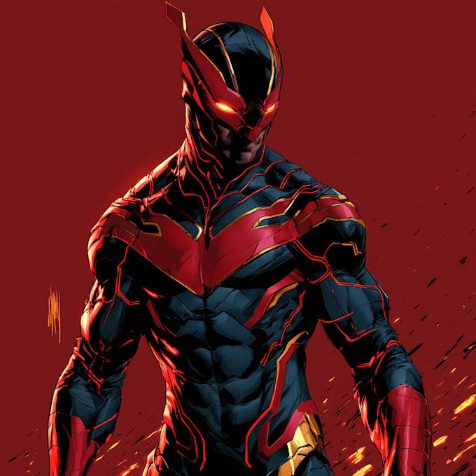 superhero character for comics