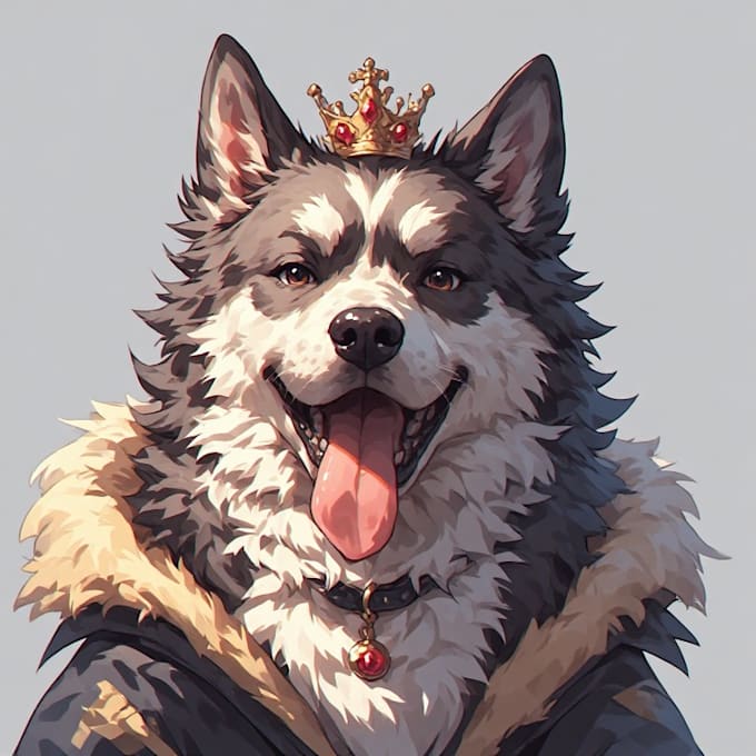 make custom royal pet portrait dog portrait cat portrait
