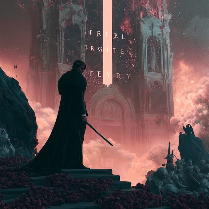 design emotional romantic book cover with cinematic art