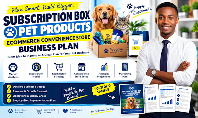 setup a subscription box pet products ecommerce convenience store business plan