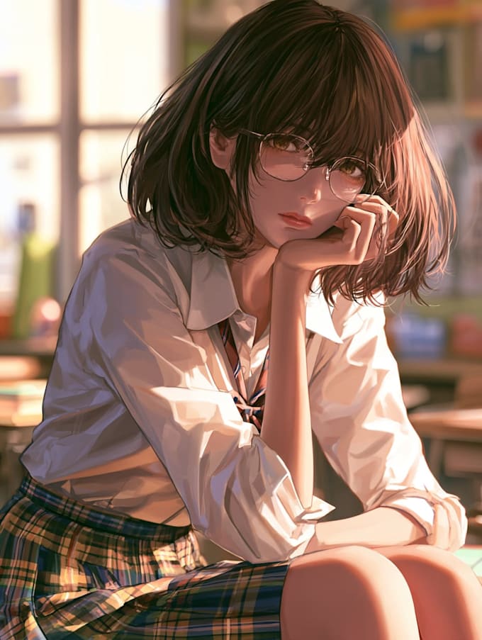 draw anime character illustration