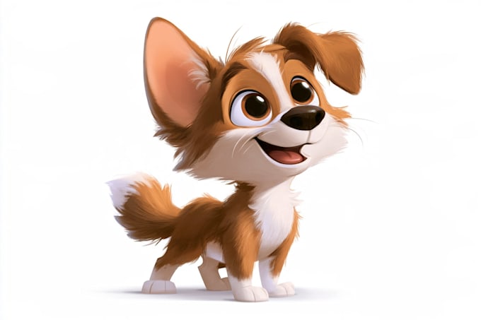 draw your dog or any pets into cartoon